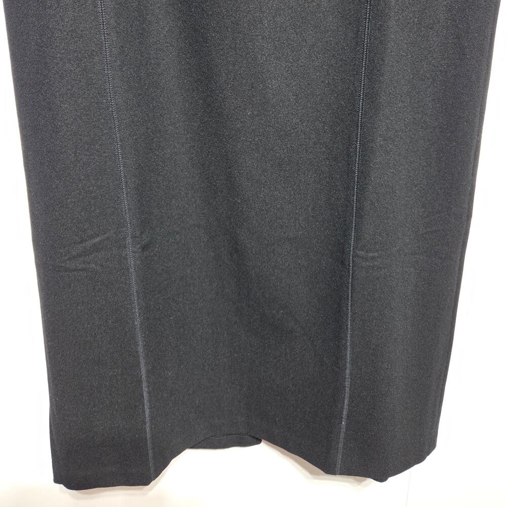 Eddie Bauer Wool Blend Black Maxi Pencil Skirt Size 12 Tall Vintage - Picture 7 of 7